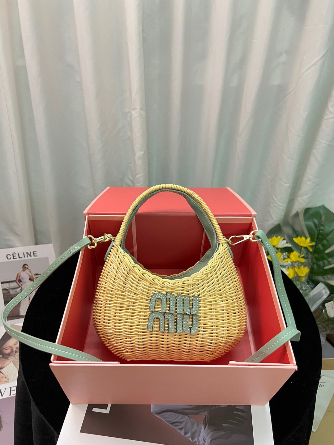 Miumiu wander bamboo underarm bag