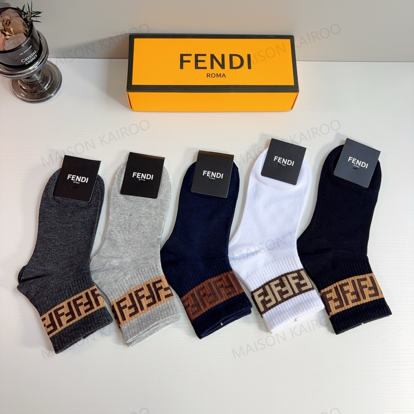 Fendi Socks 5-Pack - KAIROO