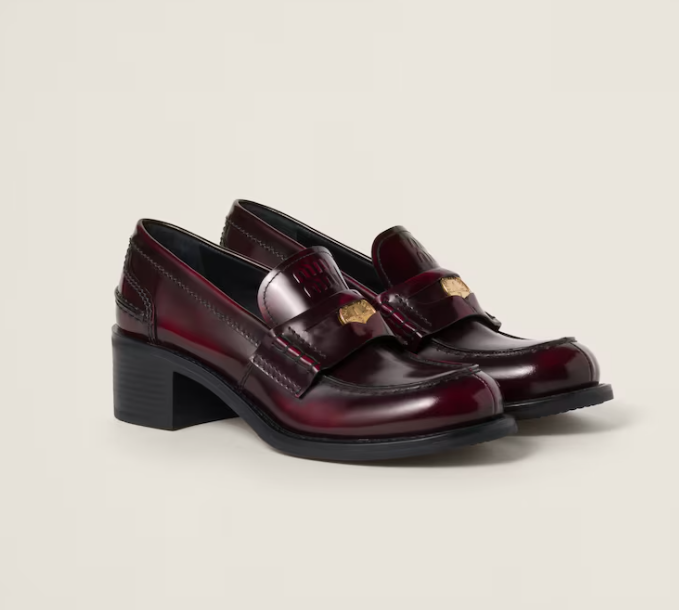 Miu Miu Leather Mocassins
