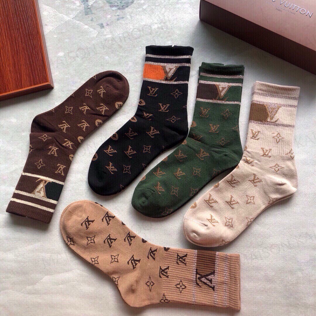 Louis Vuitton LV Socks 5-Pack - KAIROO
