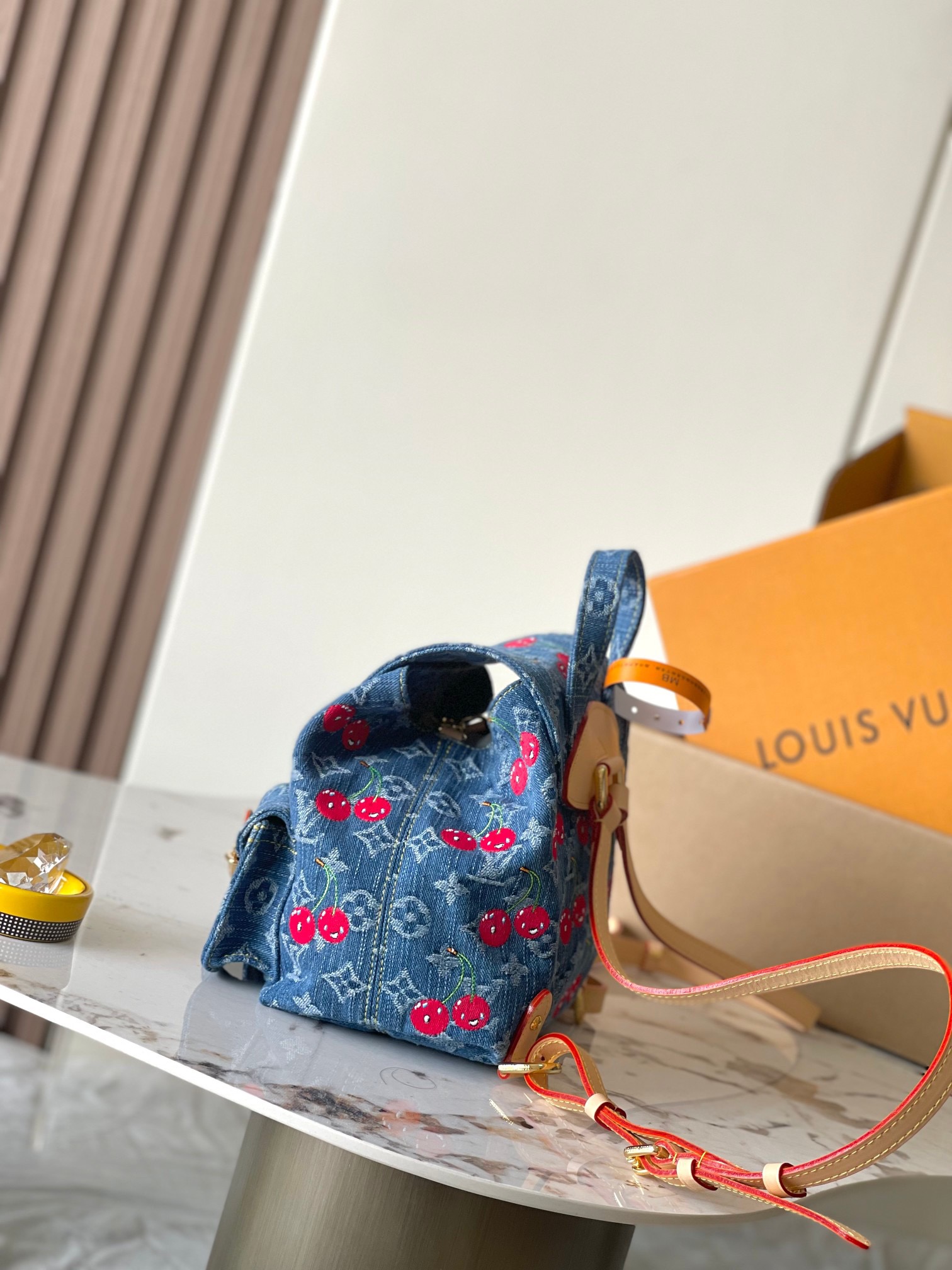 Louis Vuitton X TM LV VENICE NM Denim Monogram Cherry Backpack