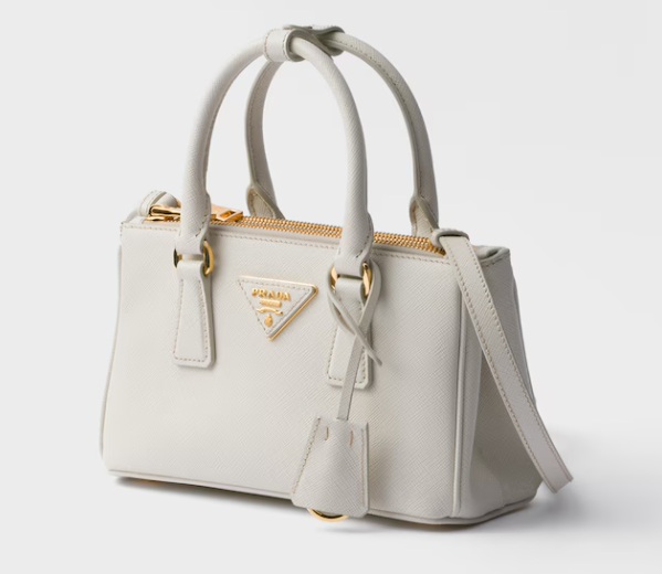 Prada Galleria mini Saffiano leather bag-White 1BA916