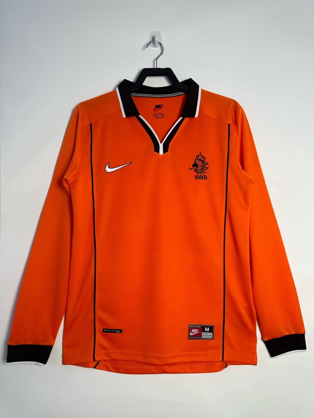 Netherlands Home Retro Long Sleeve Jersey 1998