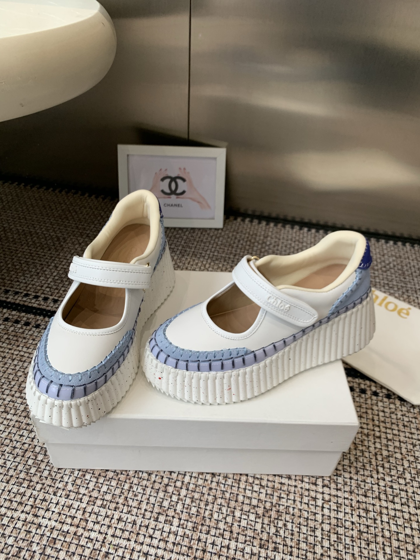 Chloe Nama Wedge Sandals