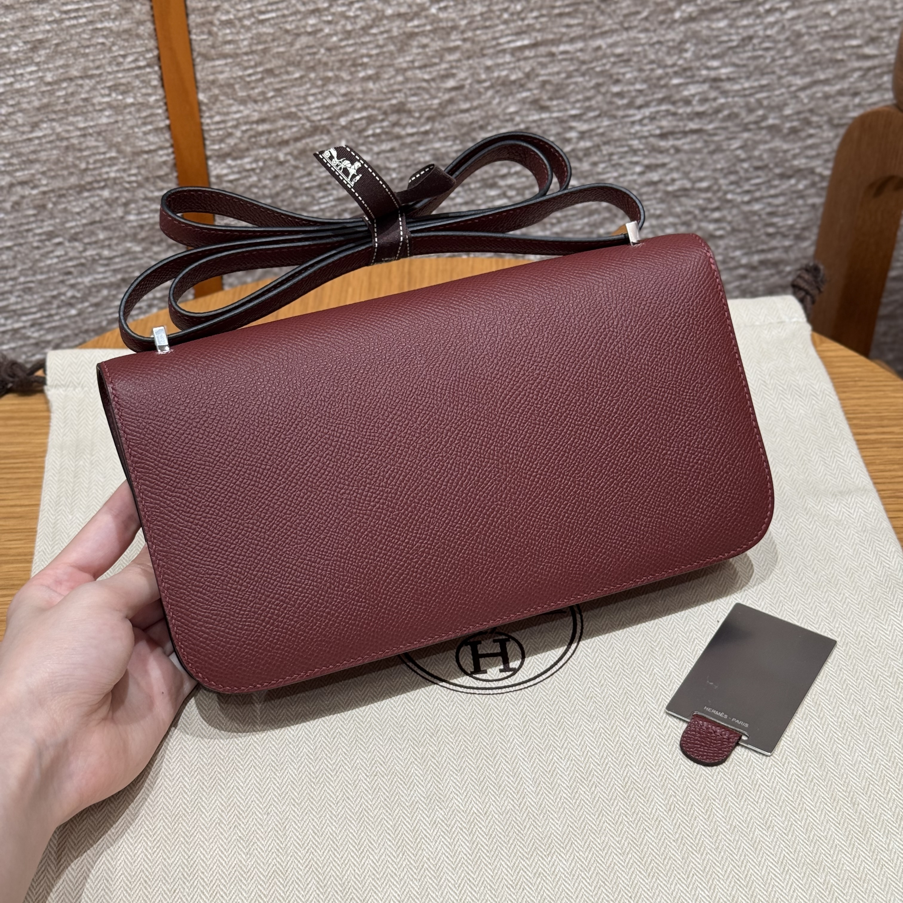 Hermes Rouge H Epsom Constance Elan