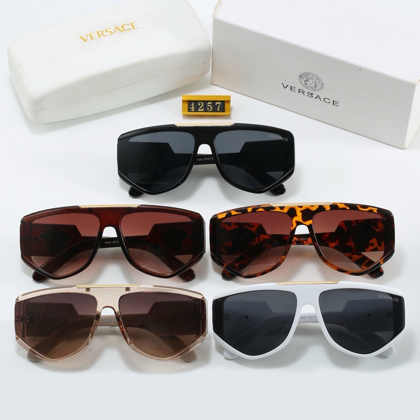 Versace Medusa Icon Oversized Shield Sunglasses Top quality - KAIROO