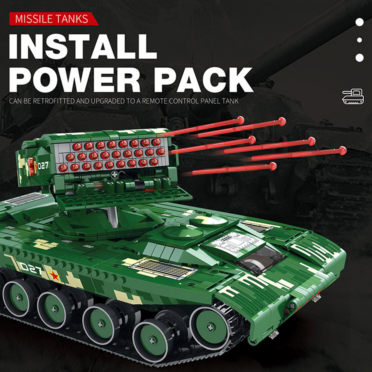 Reobrix 55027 - Missile Tanks(Remote Control Version)