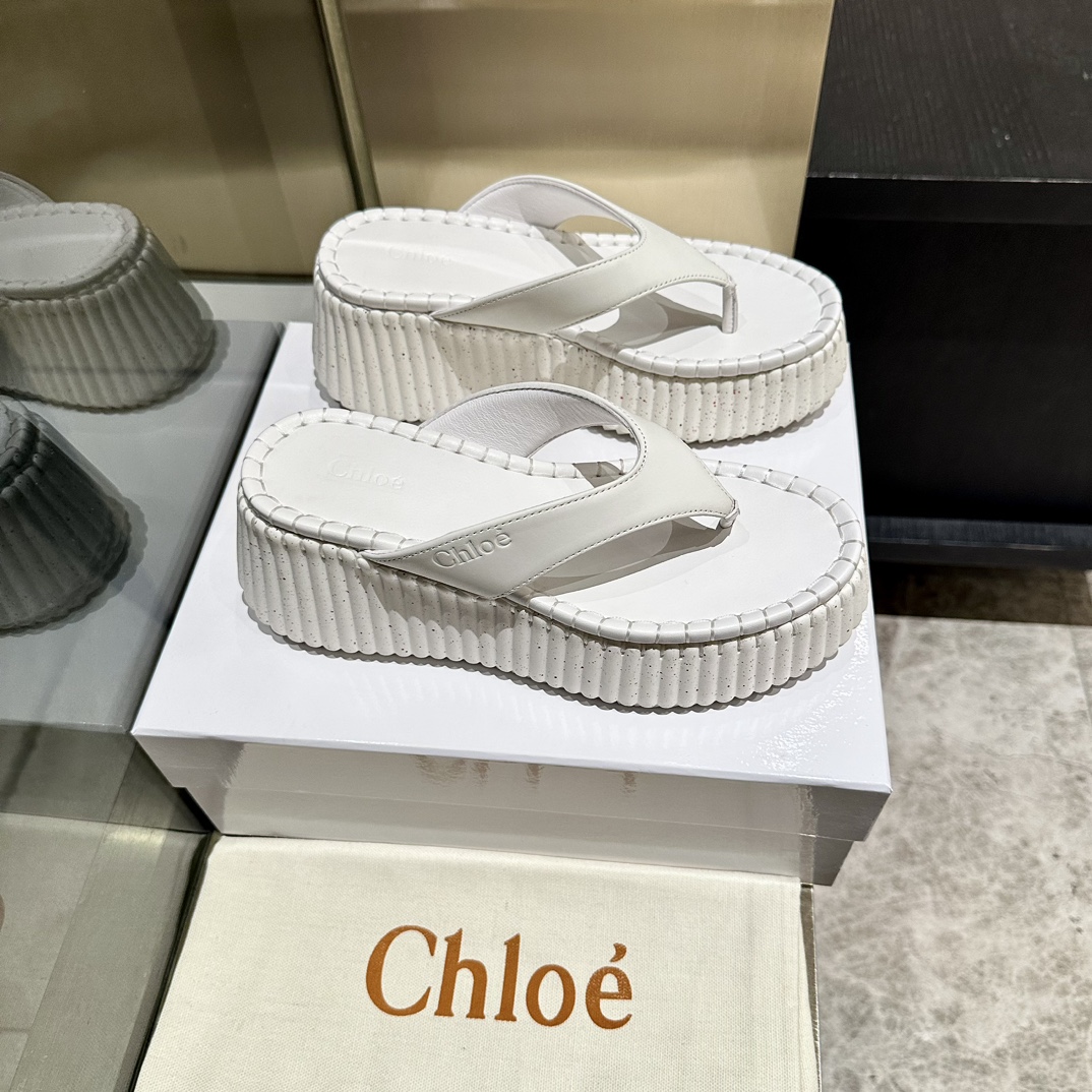 Chloe Nama Wedge Flip-flop