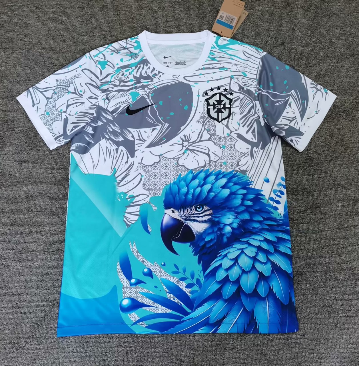 Brazil Pre-Match Training Man Jersey | Soc Jersey - Premium Football Jersey
