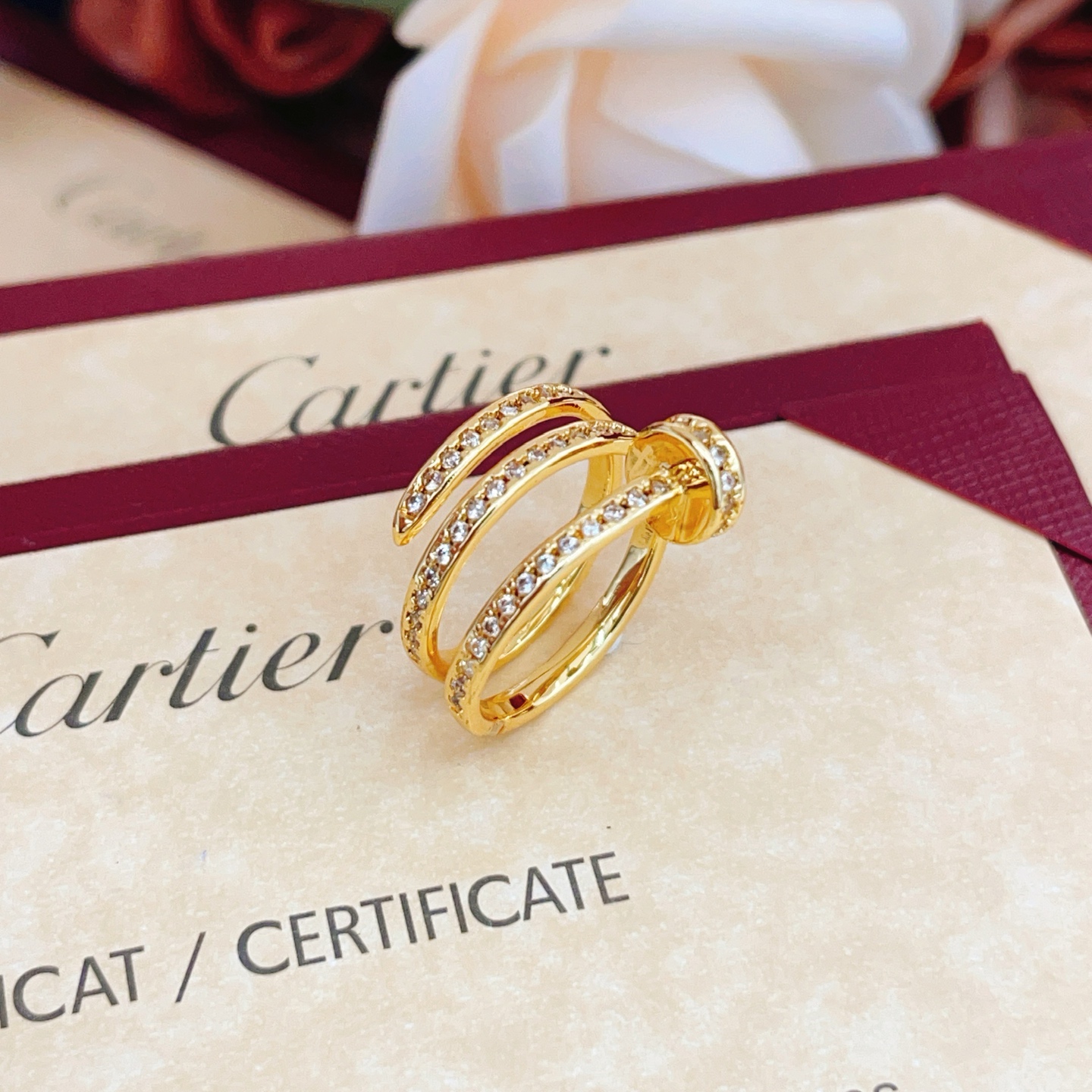 Cartier Fashion Designer Ring-Gold