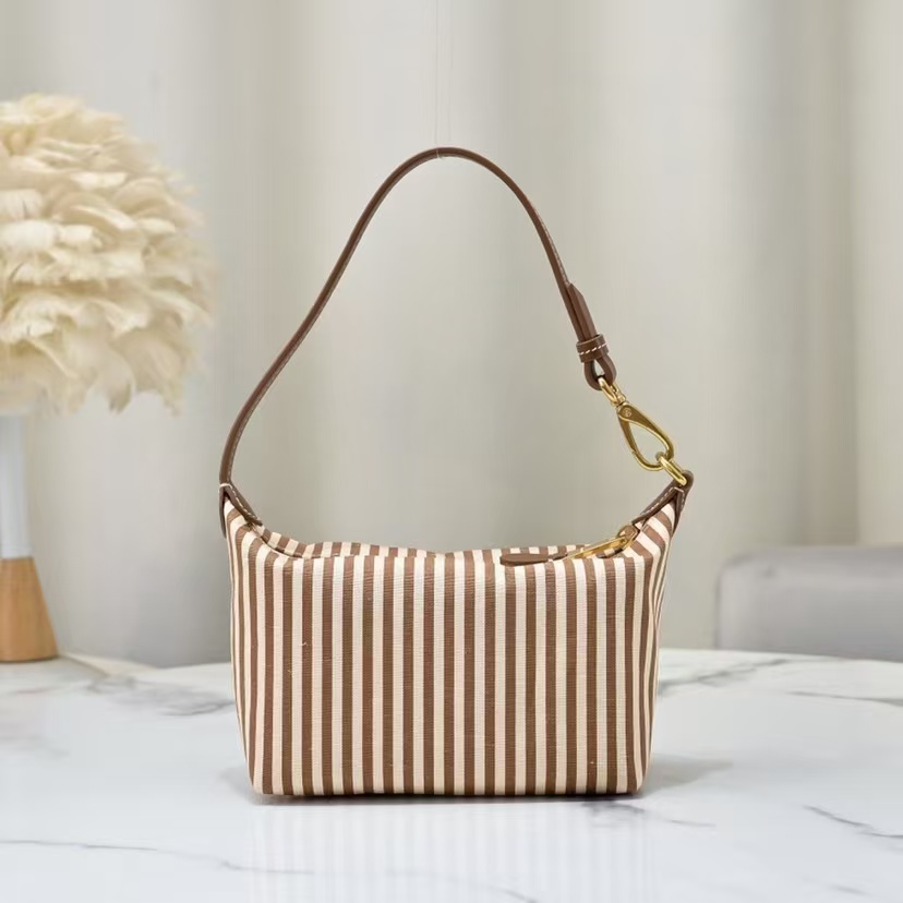 Miu Miu new striped brown canvas box bag