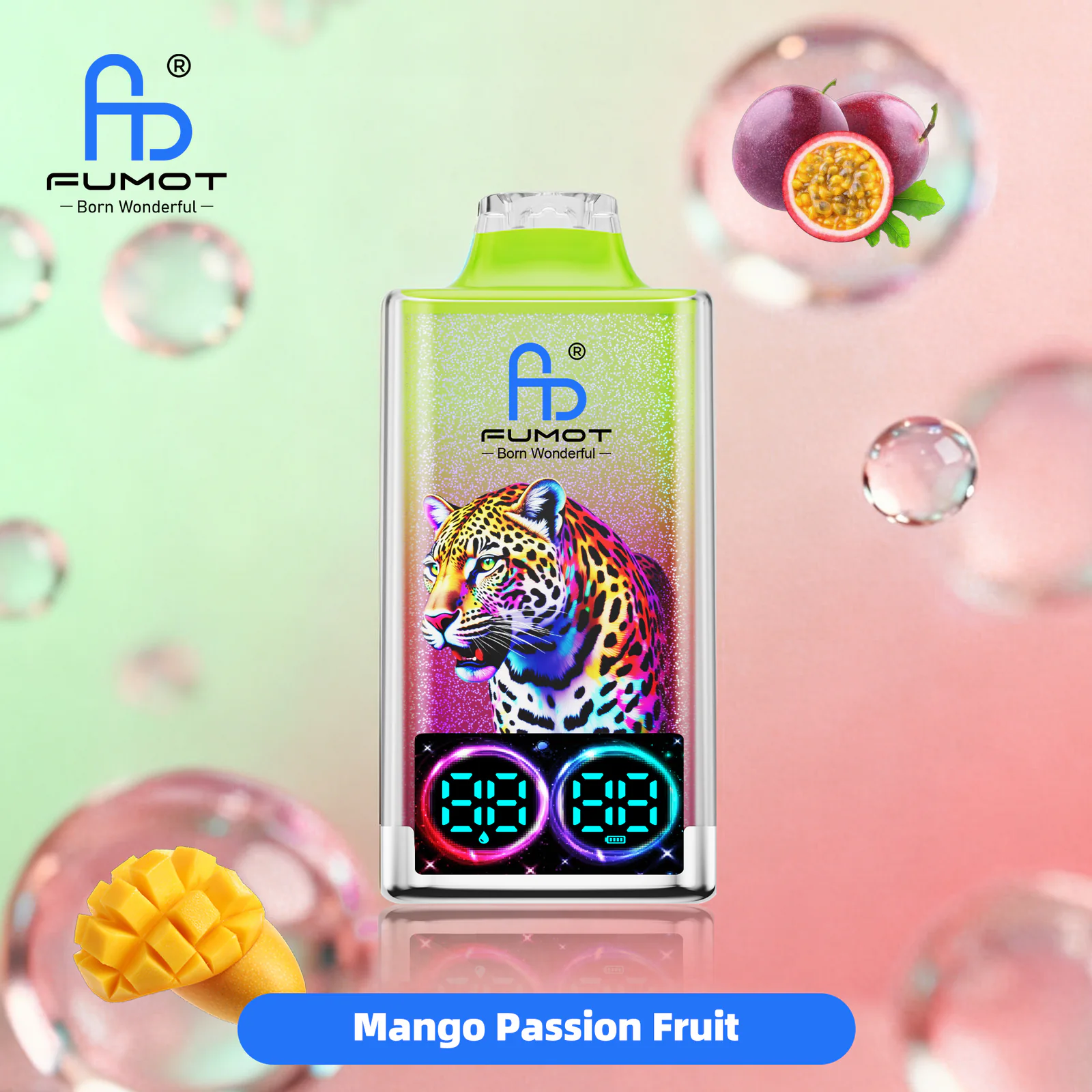 FUMOT Leopard 40K Disposable Vape – Mango Passion Fruit - Vaba Vape-Shop
