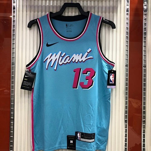 Miami Heat's blue number 13, Bam Adebayo