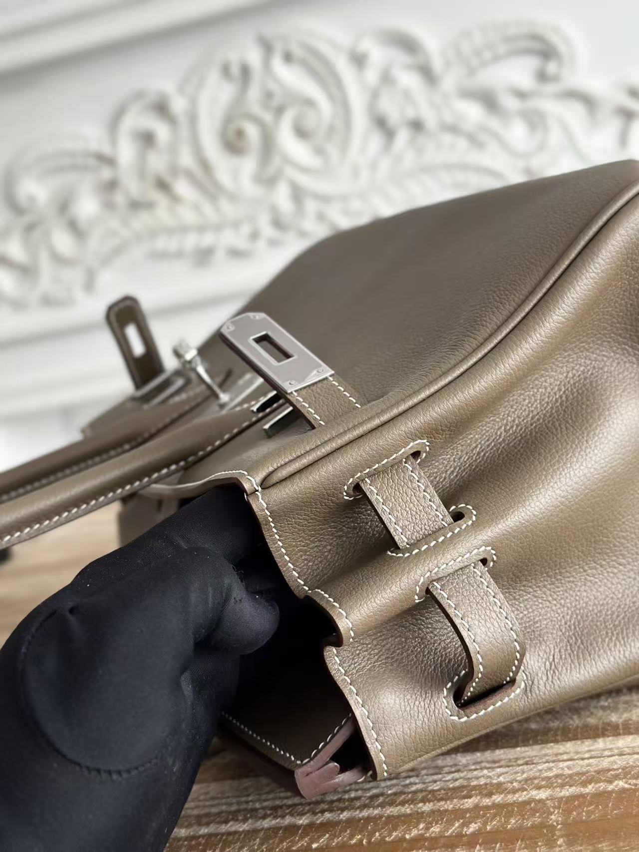 Hermes shoulder birkin handbag