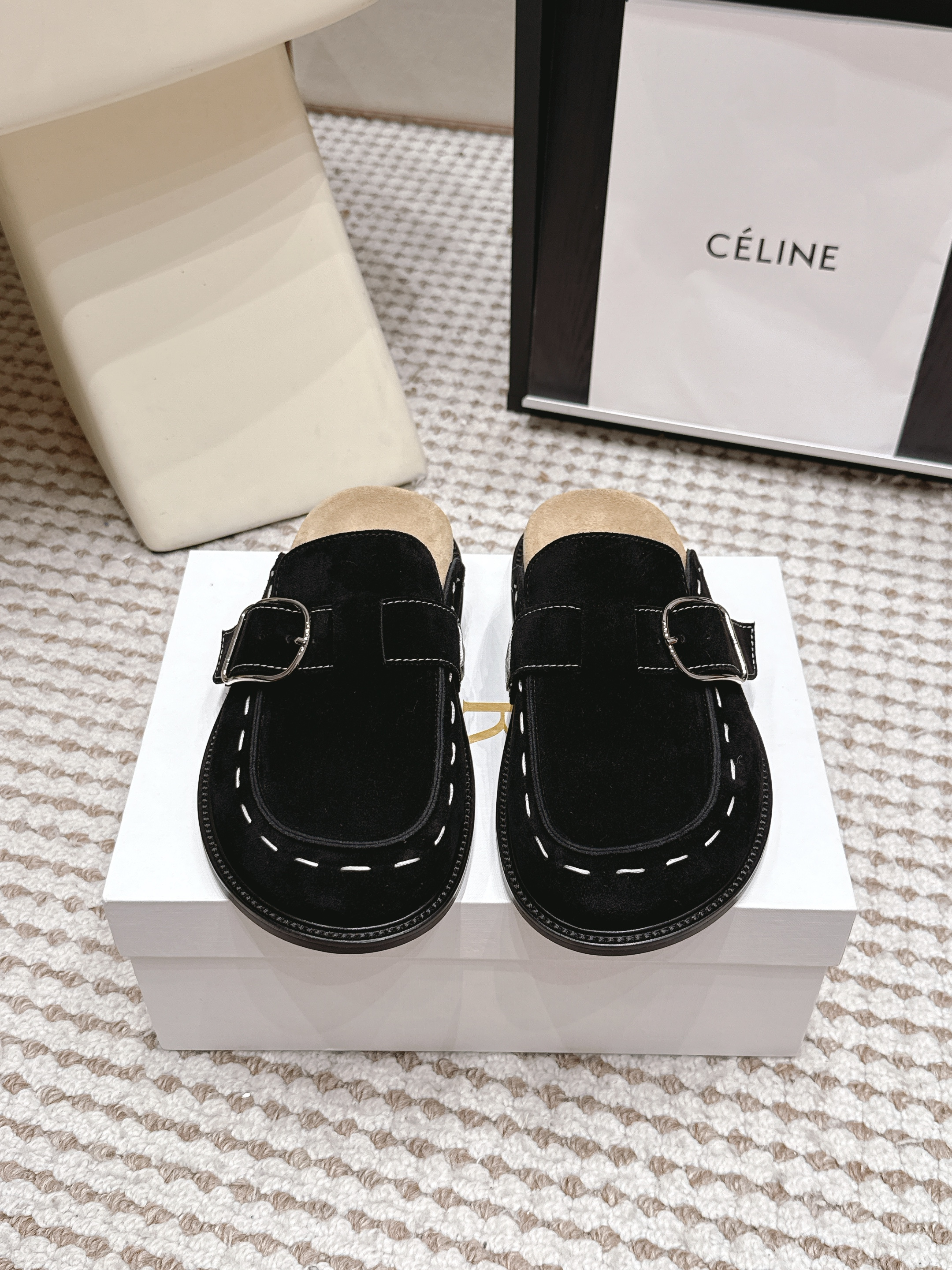 The Row Suede Mule