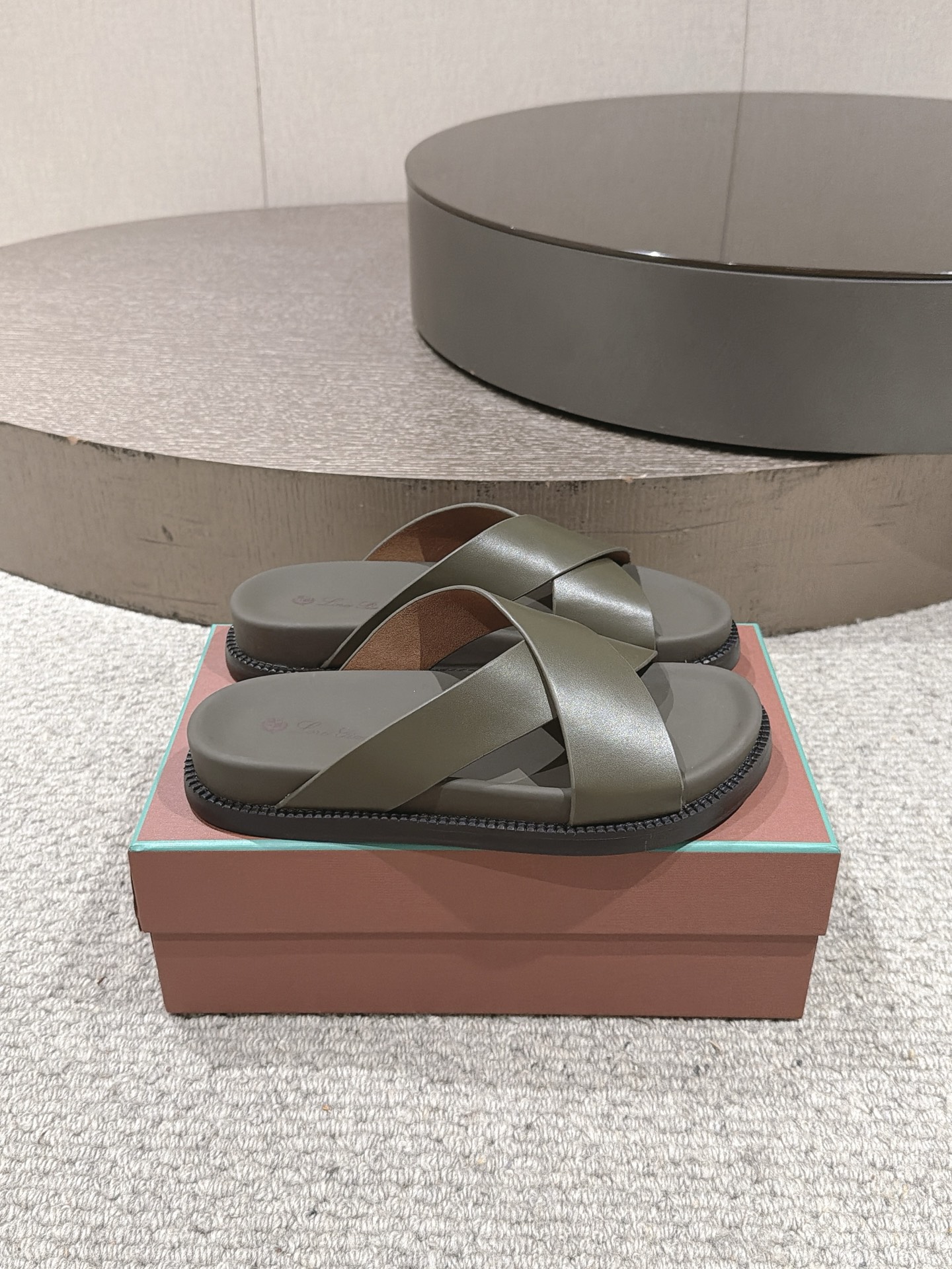 Loro Piana Men's Leather Sandal