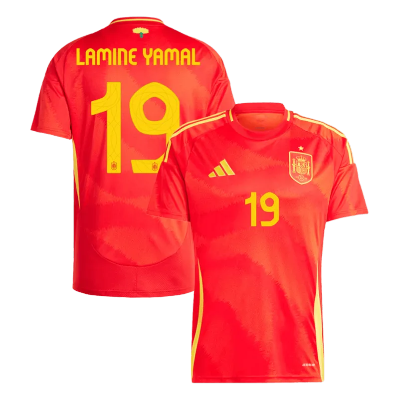Spain Home Jersey LAMINE YAMAL #19 RODRIGO #16 MORATA #7 Euro 2024