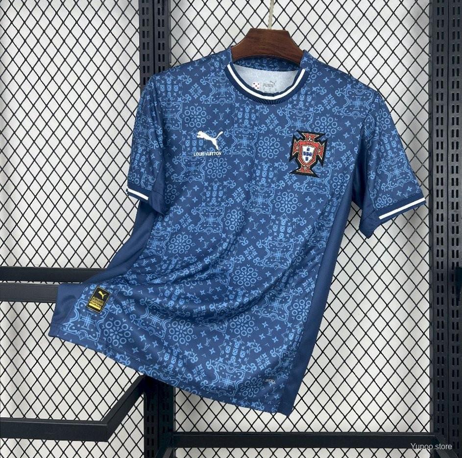 2025 Portugal Louis Vuitton Navy Special jersey S-2XL