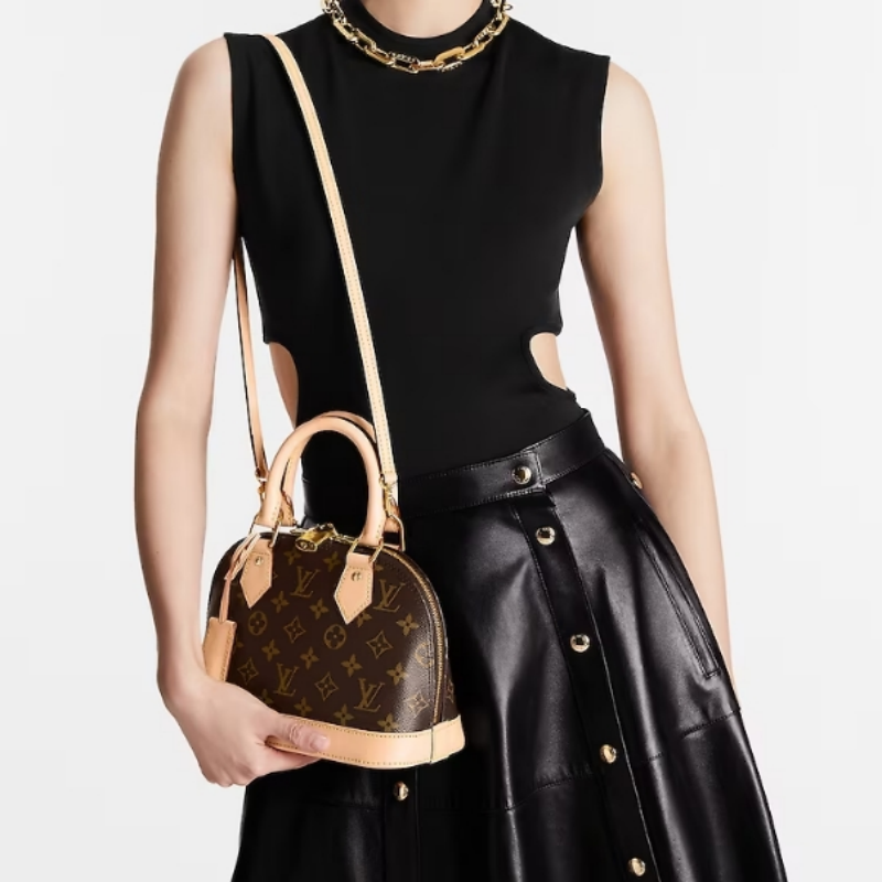 Louis Vuitton LV Alma BB PM Shoulder Bag Monogram Damier Ebene