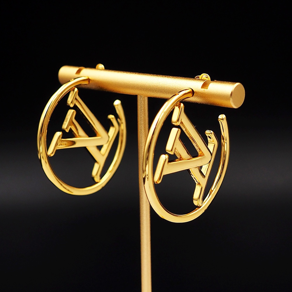 LV Fashion Large Circle Earrings