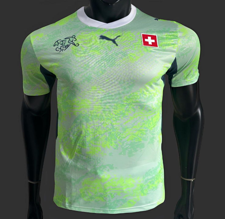 Player Version 2026 Switzerland  grass green JerseyS-XXL