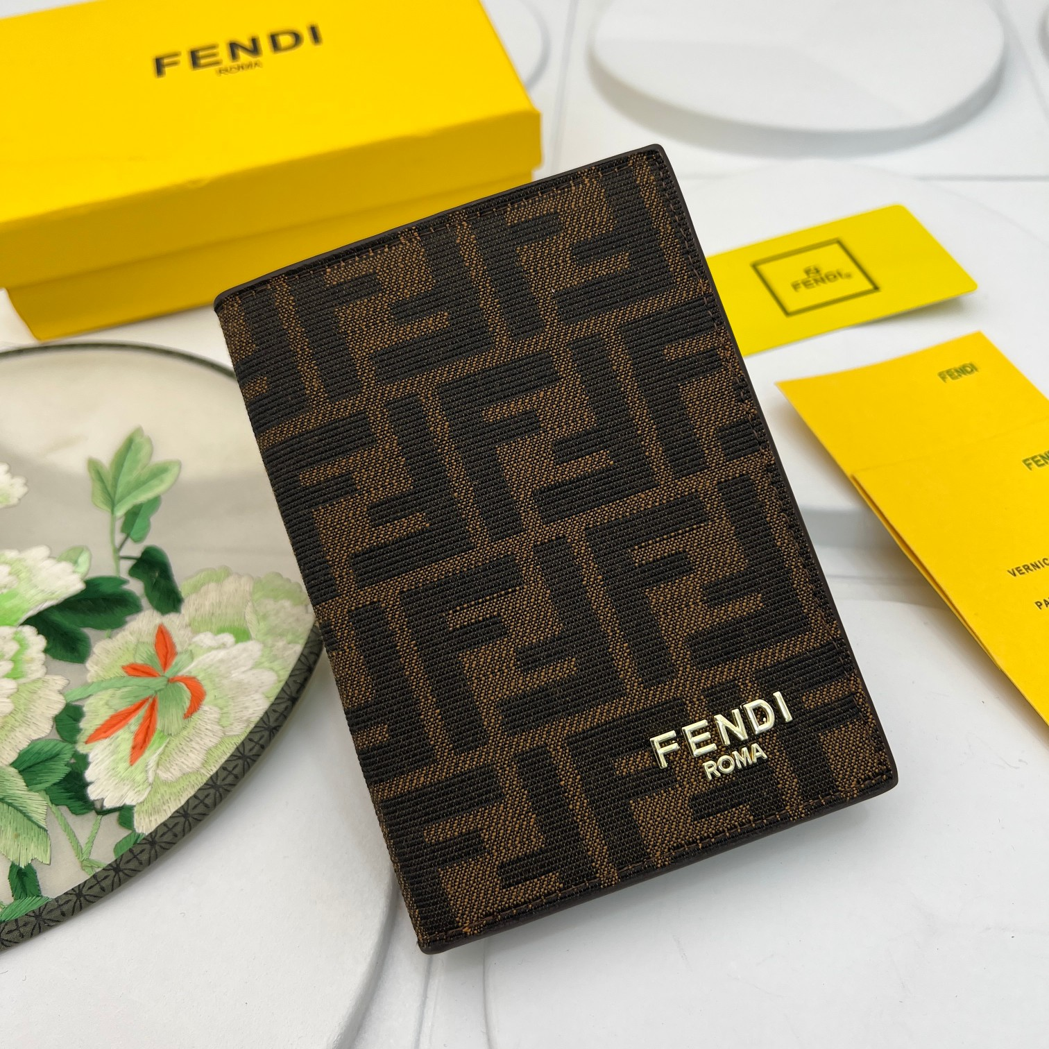 FENDI Canvas&Leather Wallet card holder