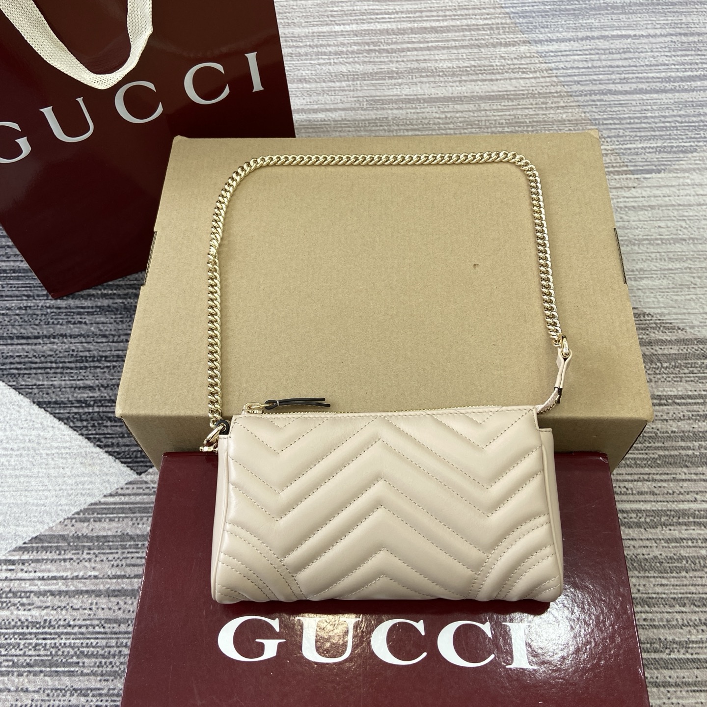 Gucci Bags GG Marmont Full Cowhide Leather 847589