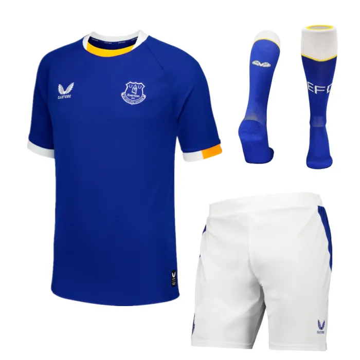 Kids Everton Home Suit & Socks 26/27