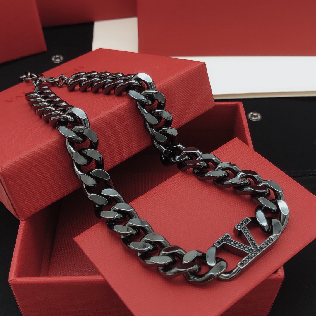 Valentino Black Choker Necklace