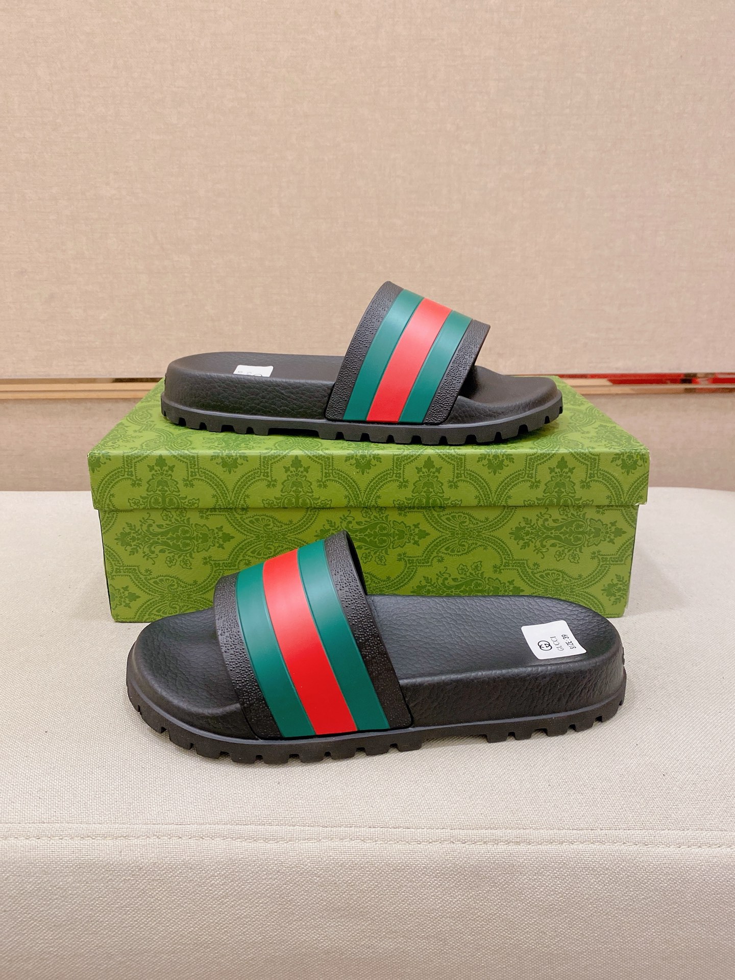 Men's Gucci  slide sandal with Web