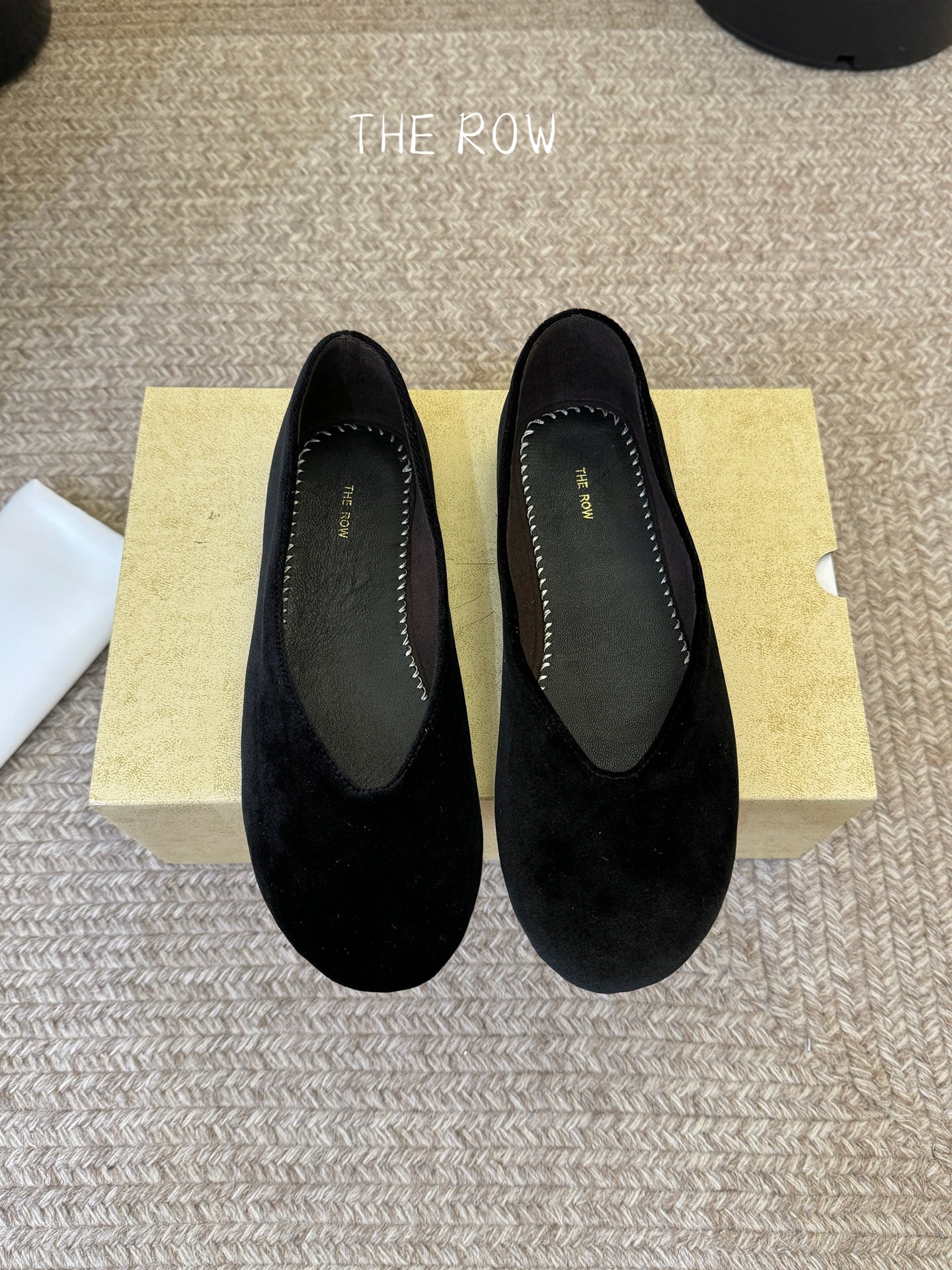 The Row Ponti Velvet Ballet Flat