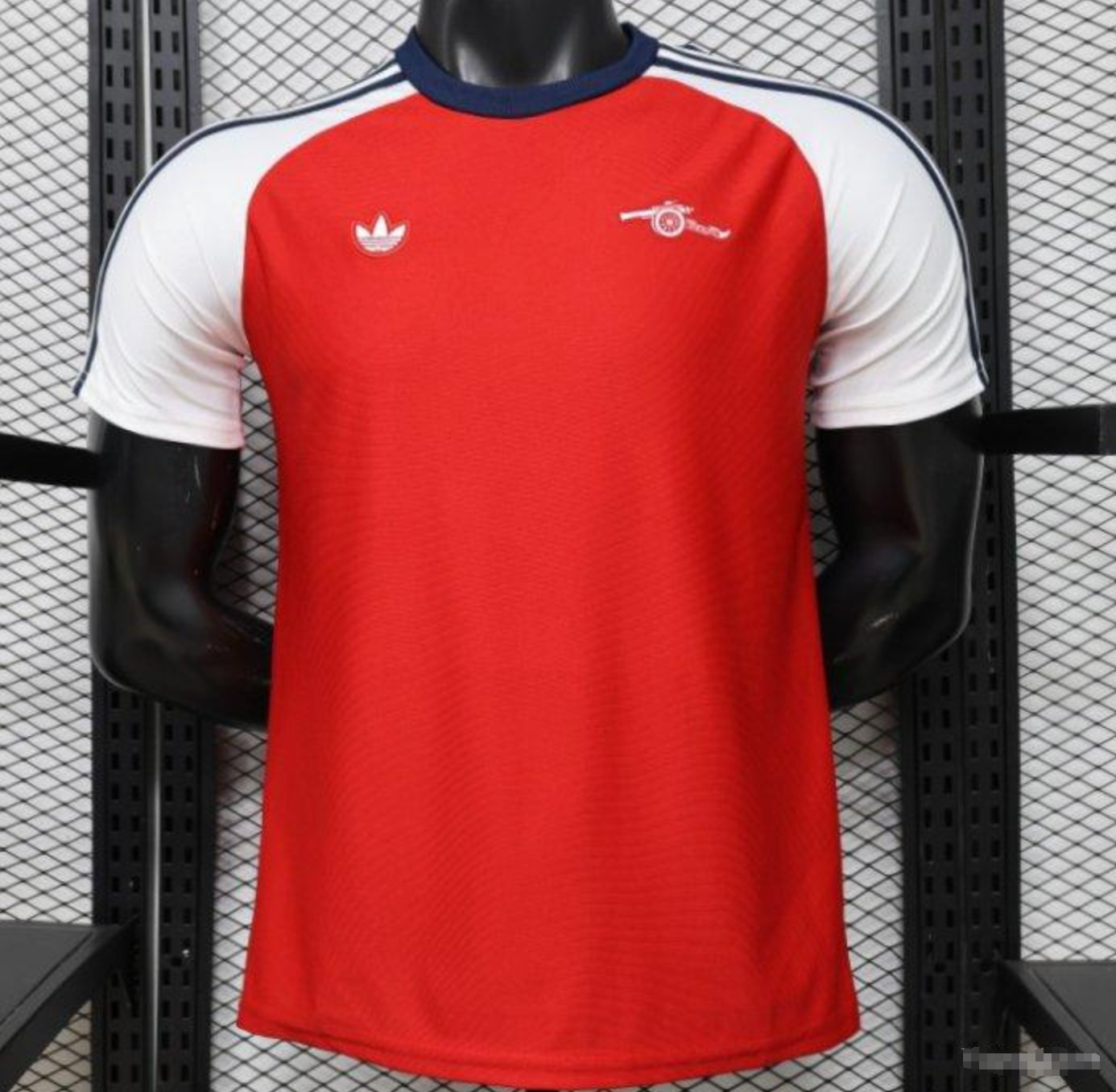 Player Version 2026 Arsenal x Adidas Originals Red with White Raglan Sleeve Home Jersey S-3XL