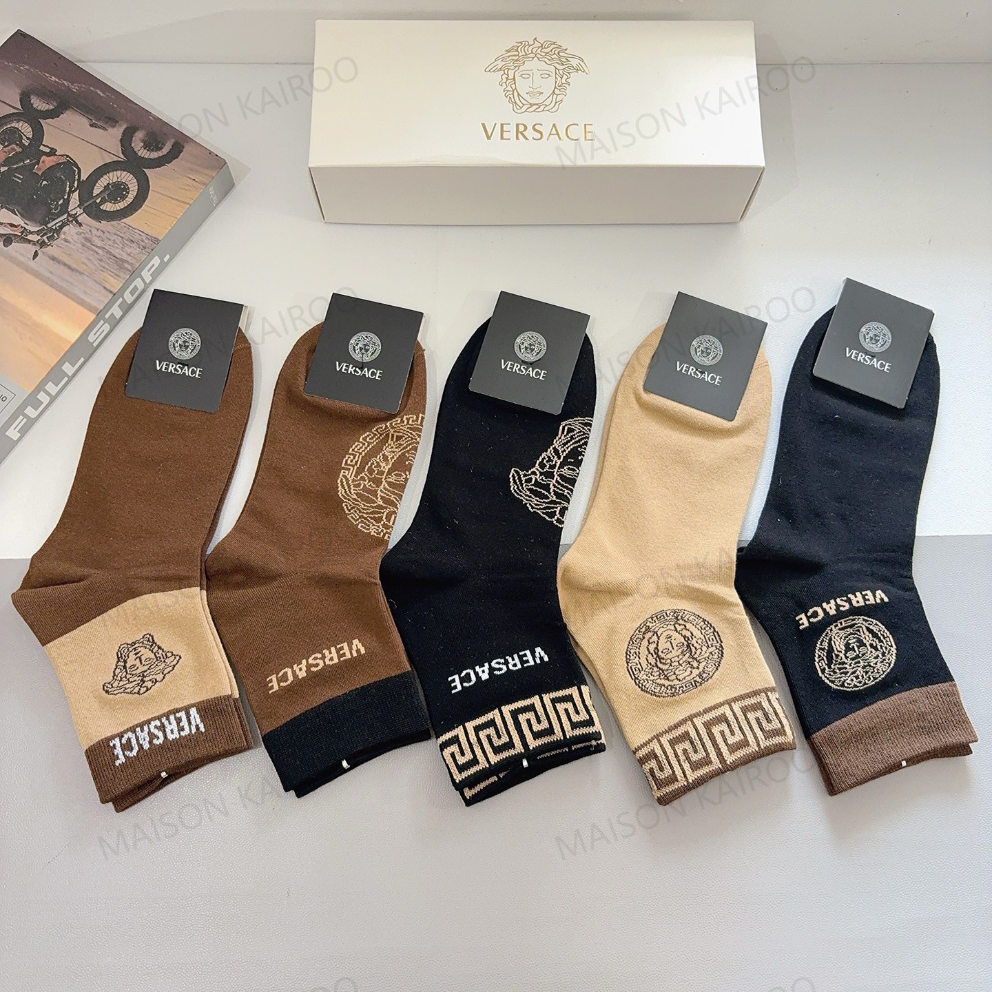 Versace Socks 5-Pack - KAIROO