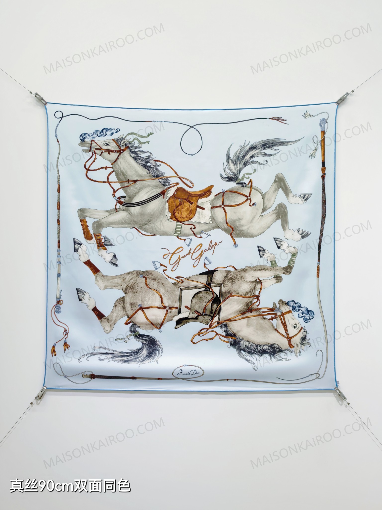 Hermes Grand Galop Horse Square Scarf - KAIROO