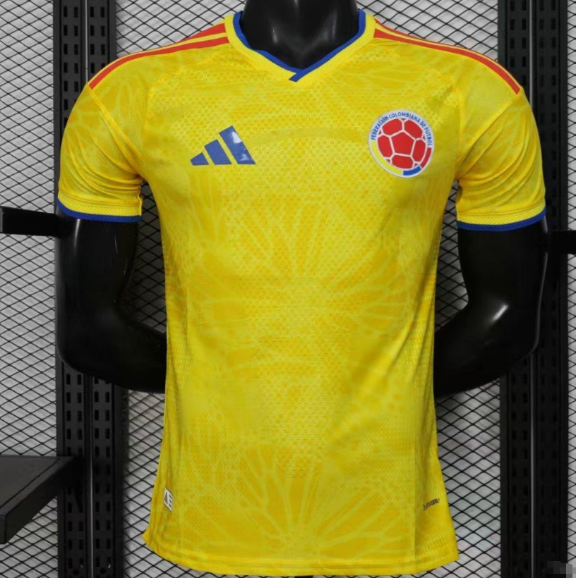Player Version 2026 World Cup Colombia Home Jersey S-2XL