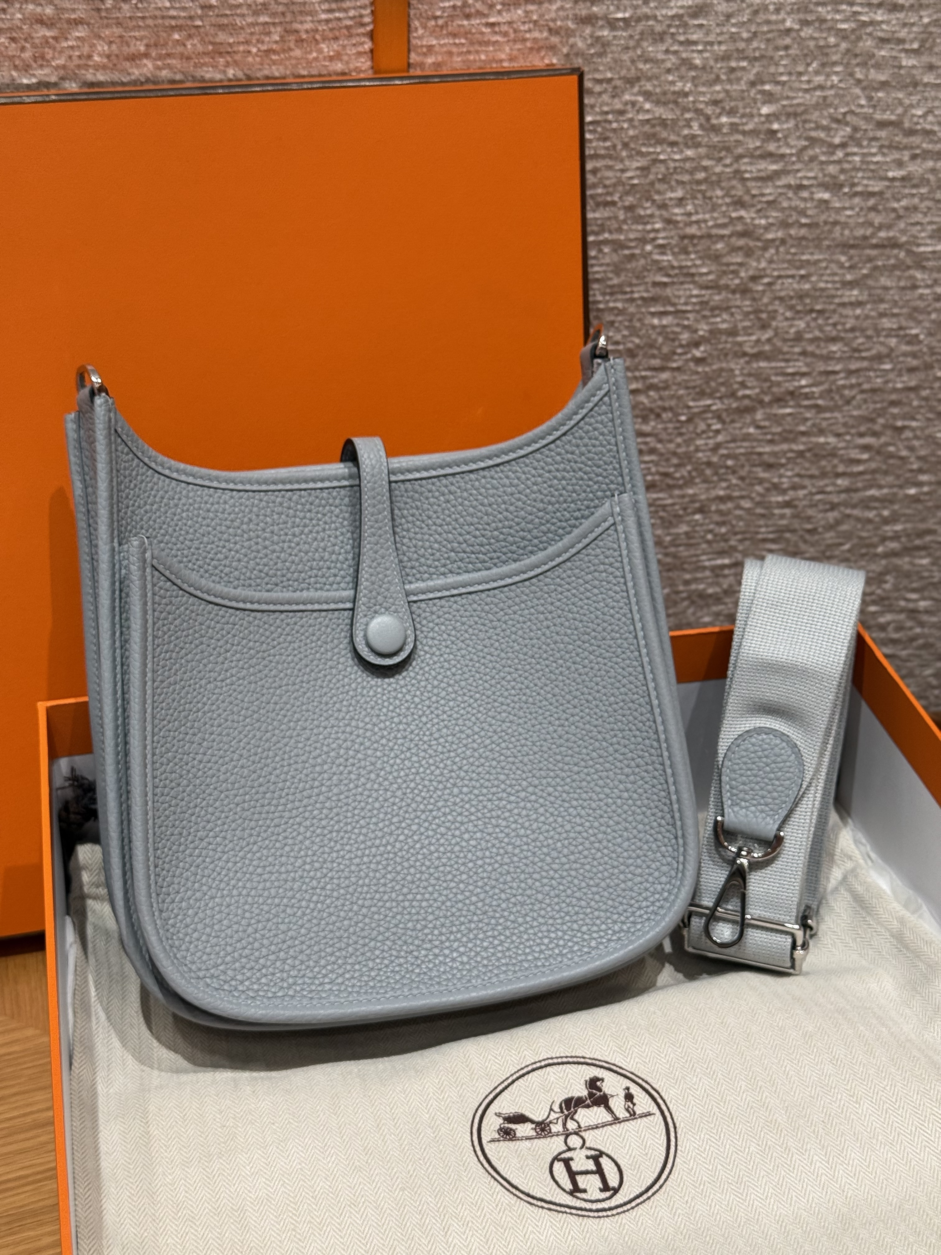 Hermes Girs Pantin Clemence Small Evelyne 23 III