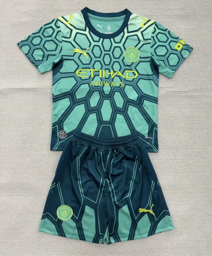 Kids Manchester City Goalkeeper Jersey Suit 26/27