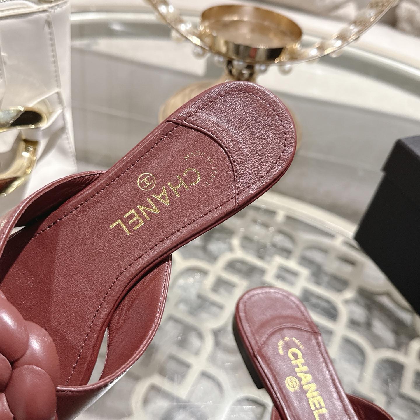 Chanel Leather Flip-flop
