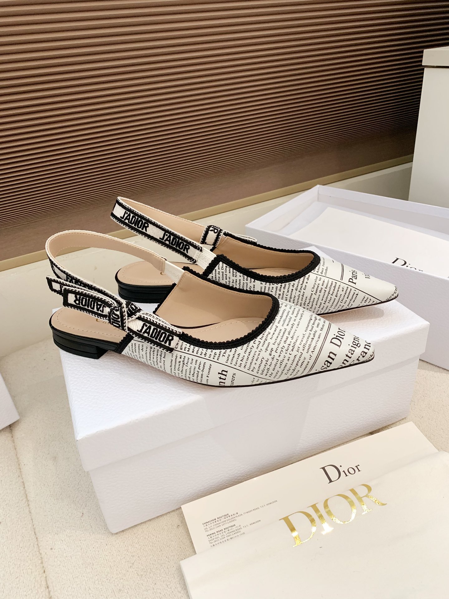 Dior 2026 Quake Oblique Flat Slingback