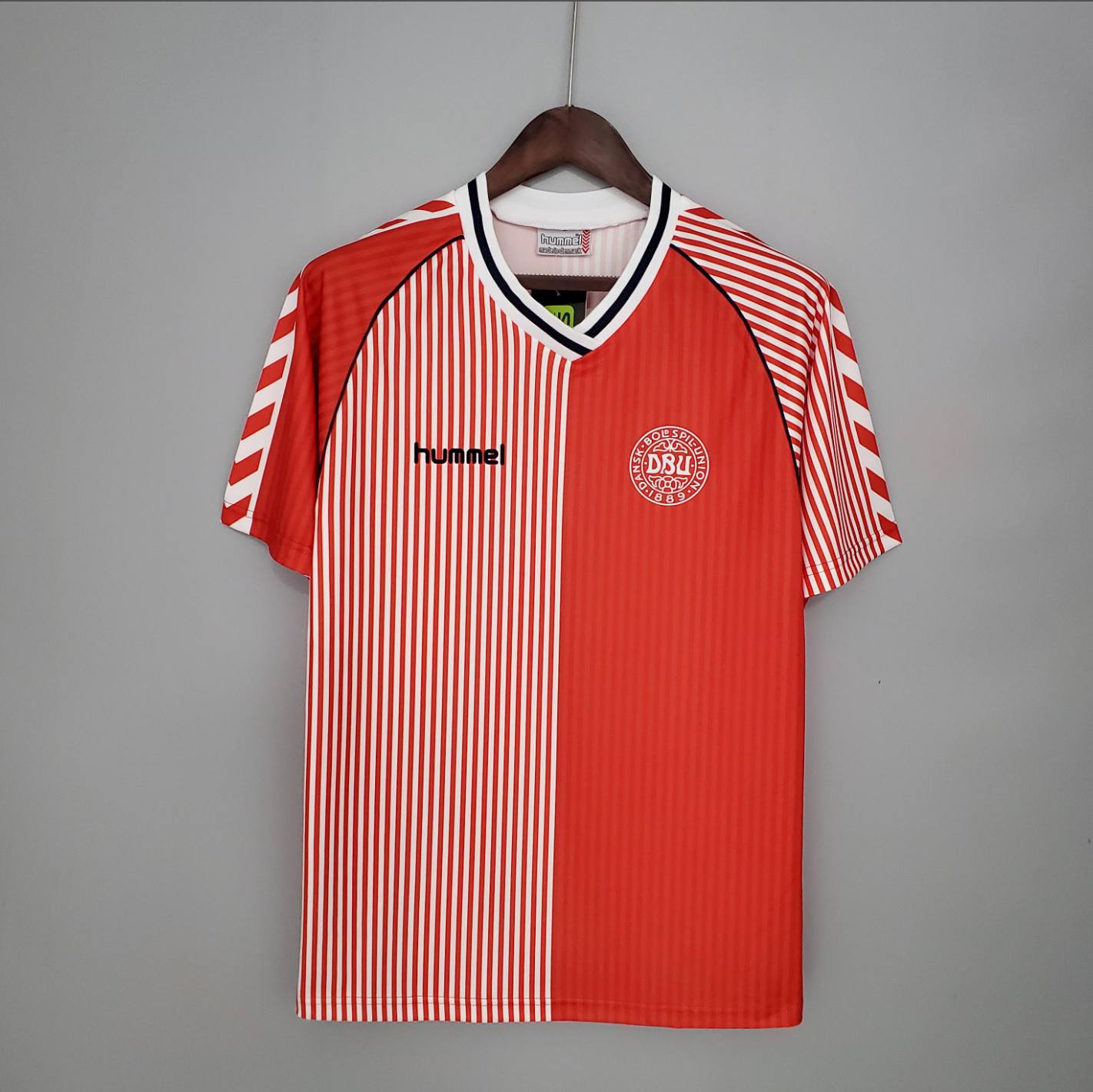 Retro Denmark 1986 home Soccer Jersey  S-XXL