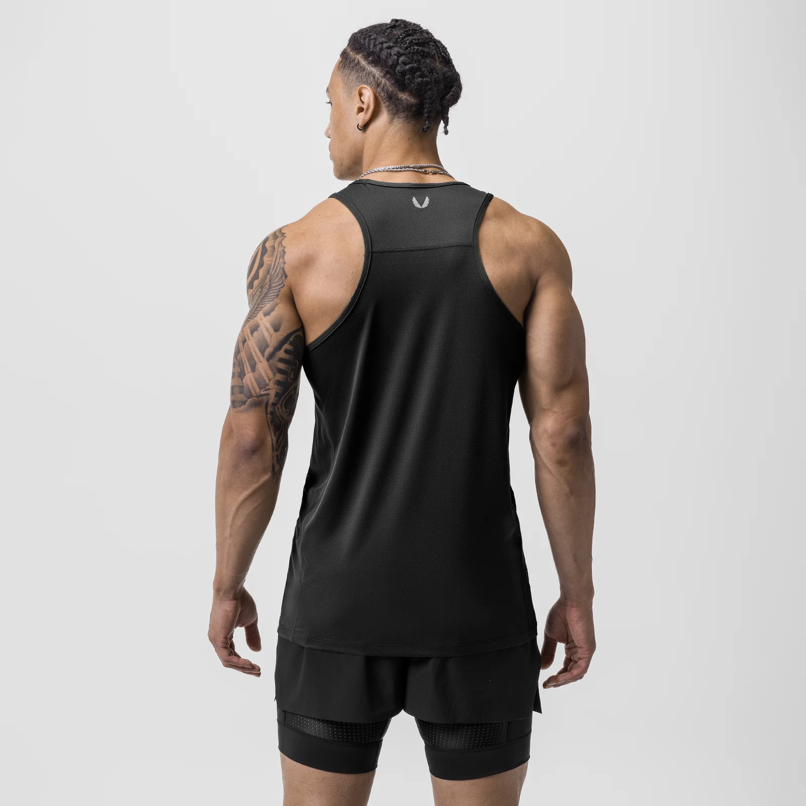 0754. AeroSilver Training Singlet - Black