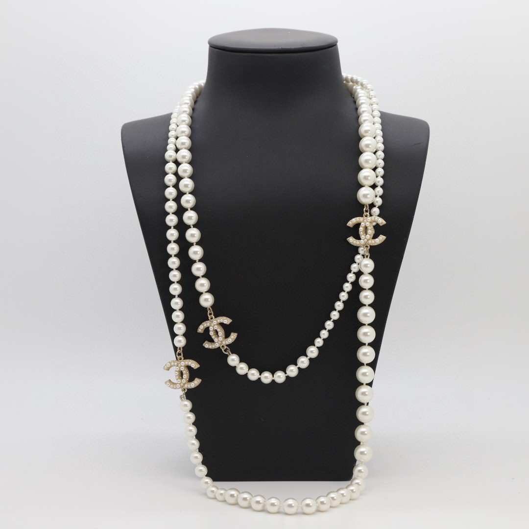 Chanel Long Pearl Necklace