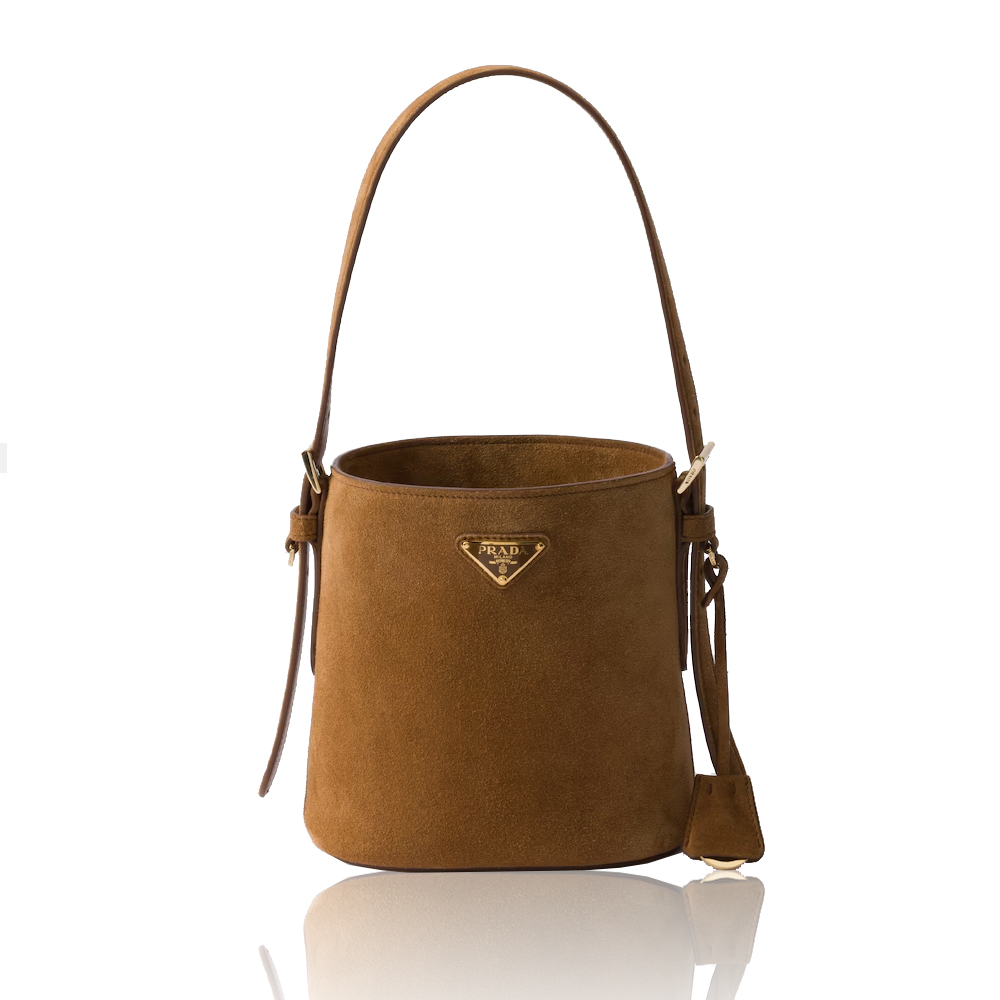 Prada Suede Mini Bucket Bag  (Mirror Quality)
