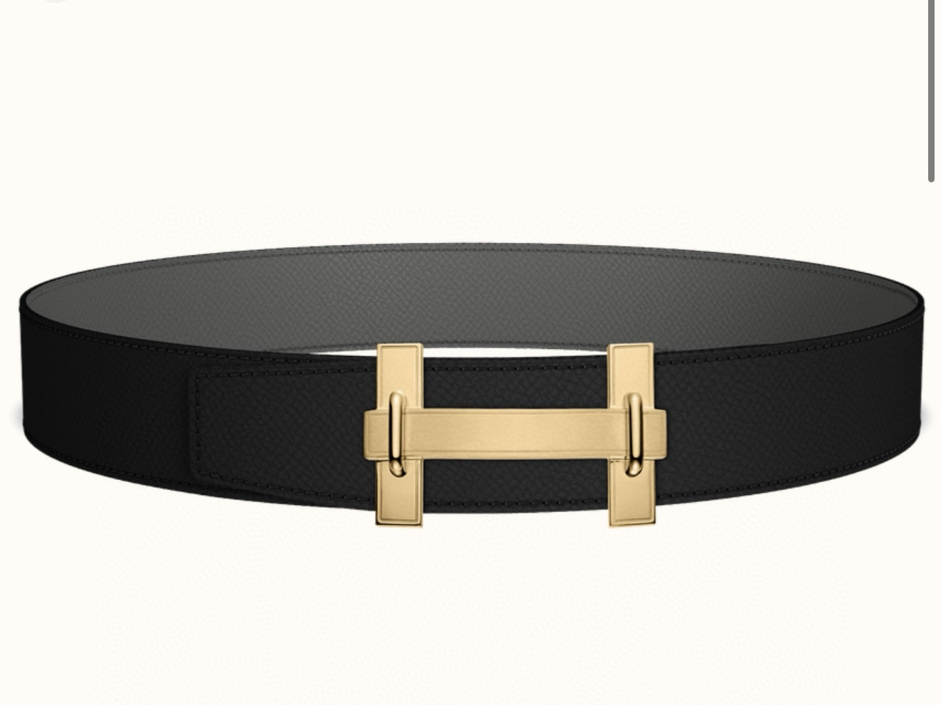 Hermes H jumping Reversible Leather Belt 3.8cm