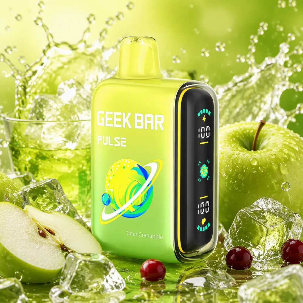 Geek Bar Pulse 15K Disposable Vape - Sour Cranapple