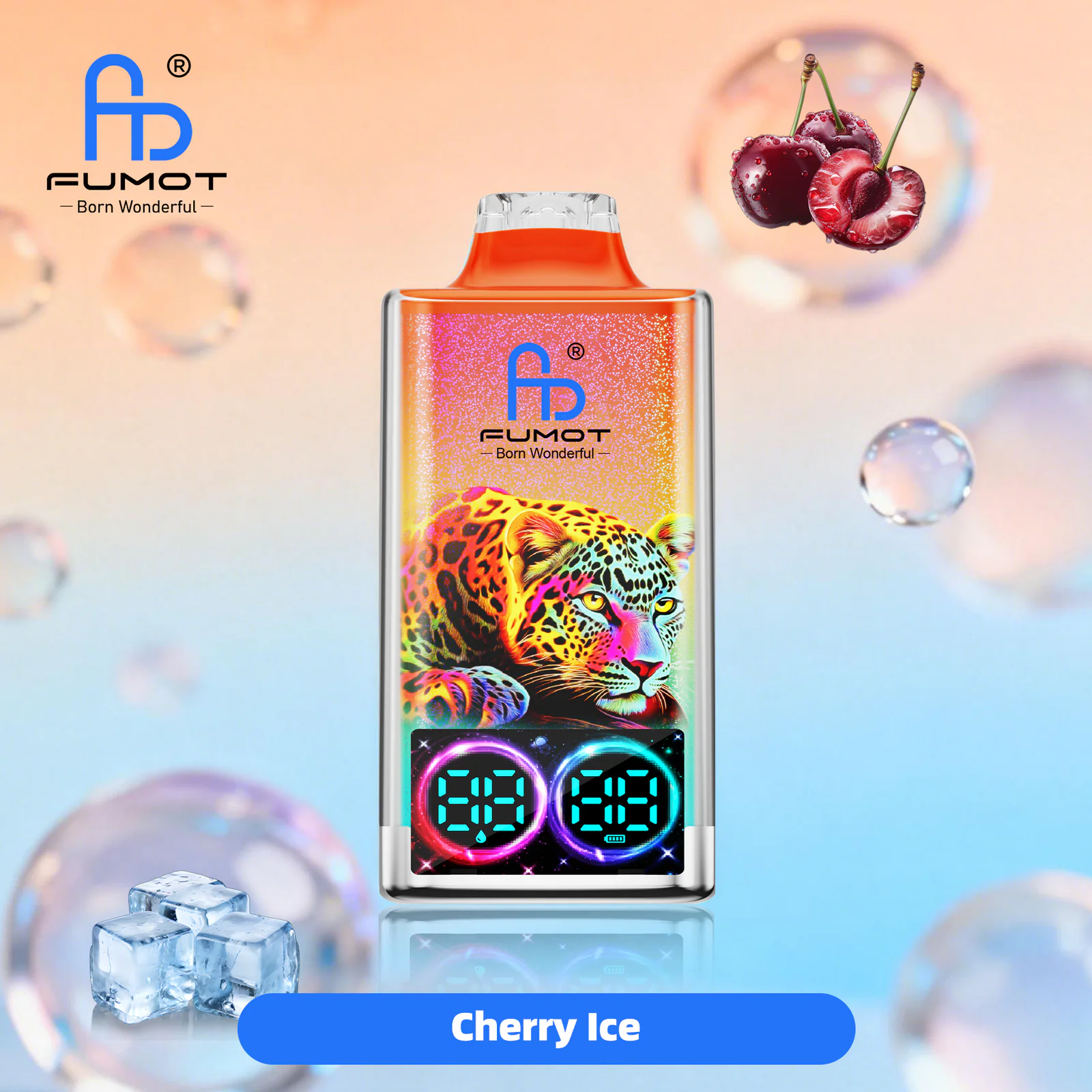 FUMOT Leopard 40K Disposable Vape – Cherry Ice - Vaba Vape-Shop