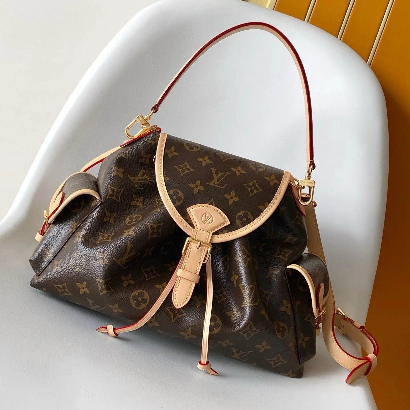Louis Vuitton LV M26040 Odyssee MM NM Handbag 36cm Brown Monogram pattern & Canvas