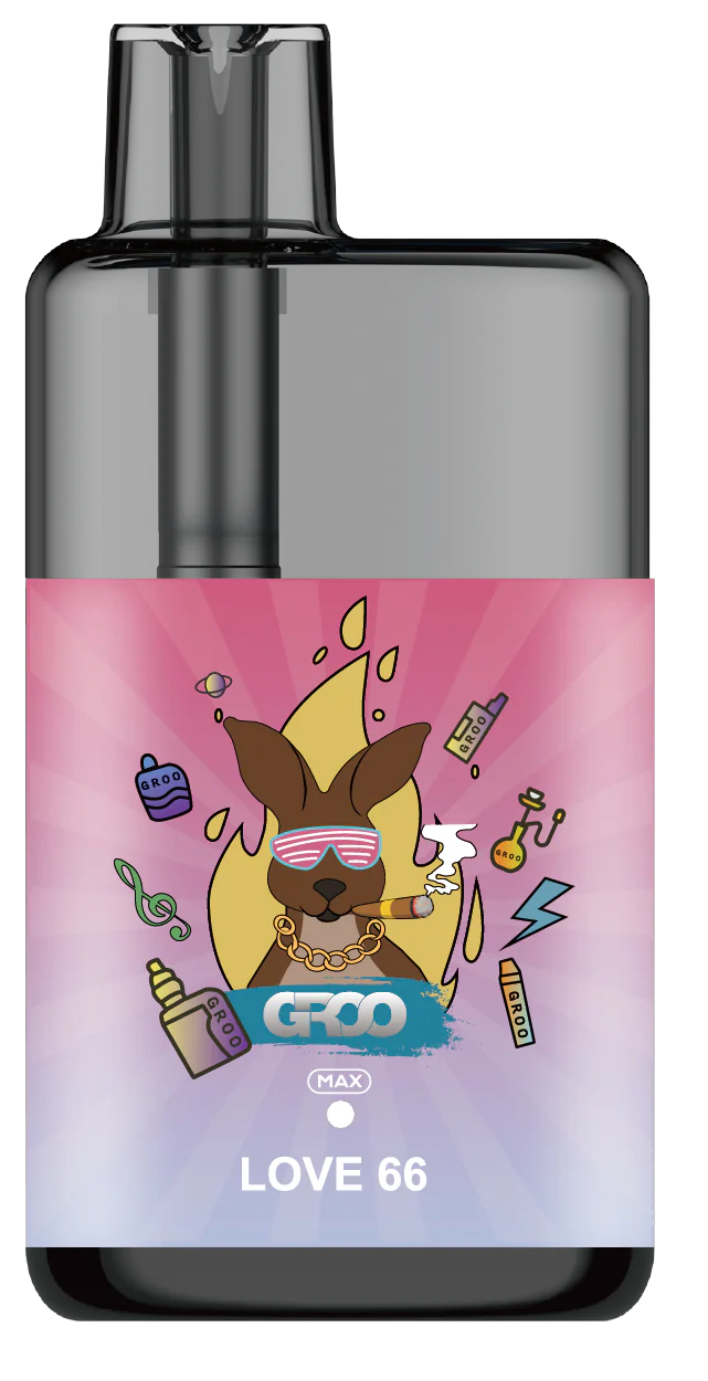 GROO MAX 10K Rechargeable Disposable Vape – Love 66 - Vaba Vape-Shop