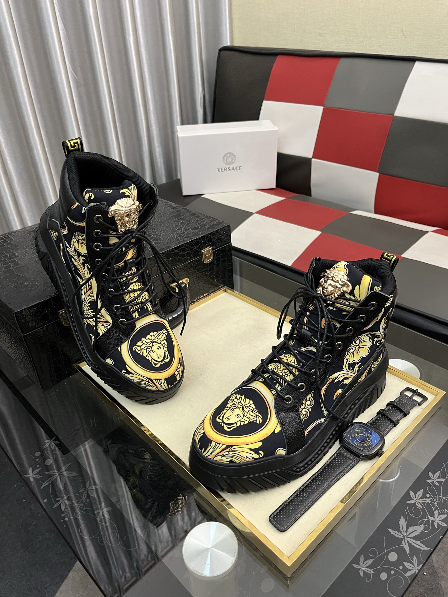 Versace Men's Anklet Boots