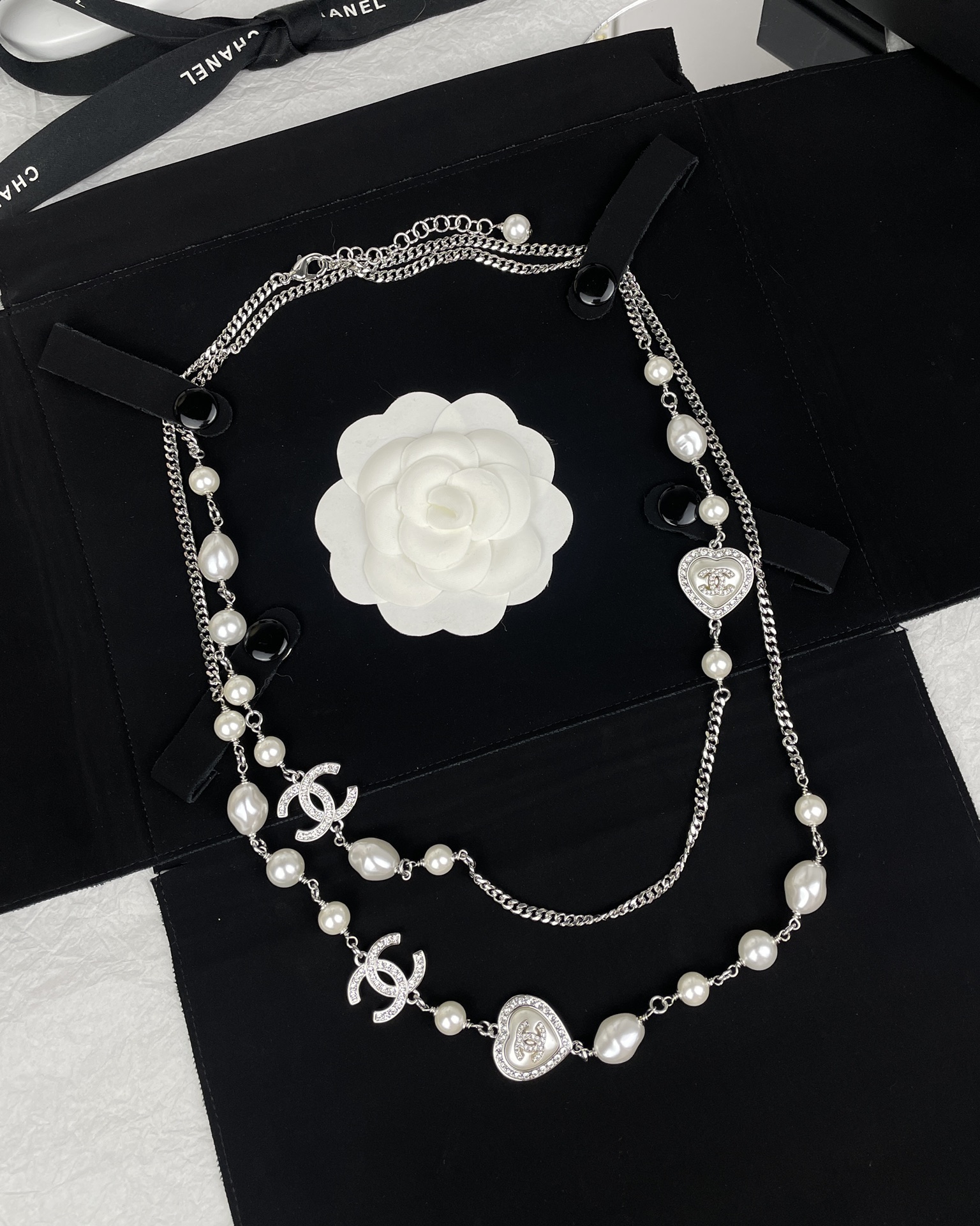 Chanel Long Pearl Necklace